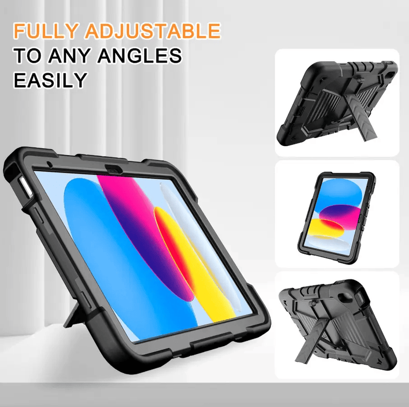 iPad Air 5th Generation (10.9 Inch) Rugged Shockproof Case with Kickstand – view 6
