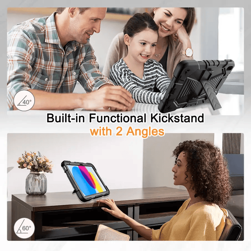iPad Air 4th Generation 10.9 Inch Rugged Shockproof Case with Kickstand – view 9