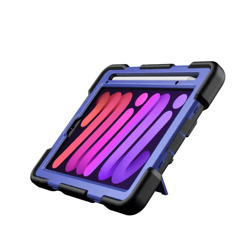 iPad Mini 6 / Mini 7 Rugged Case – Shockproof Cover, Stand & Pencil Holder – view 3