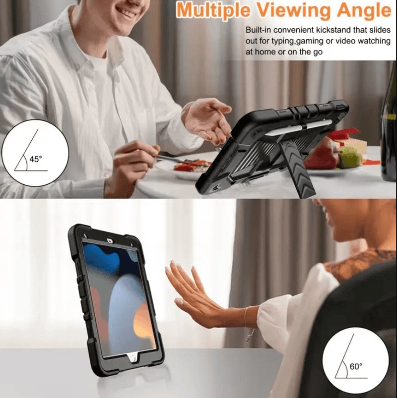 iPad Mini 6 / Mini 7 Rugged Case – Shockproof Cover, Stand & Pencil Holder – view 6