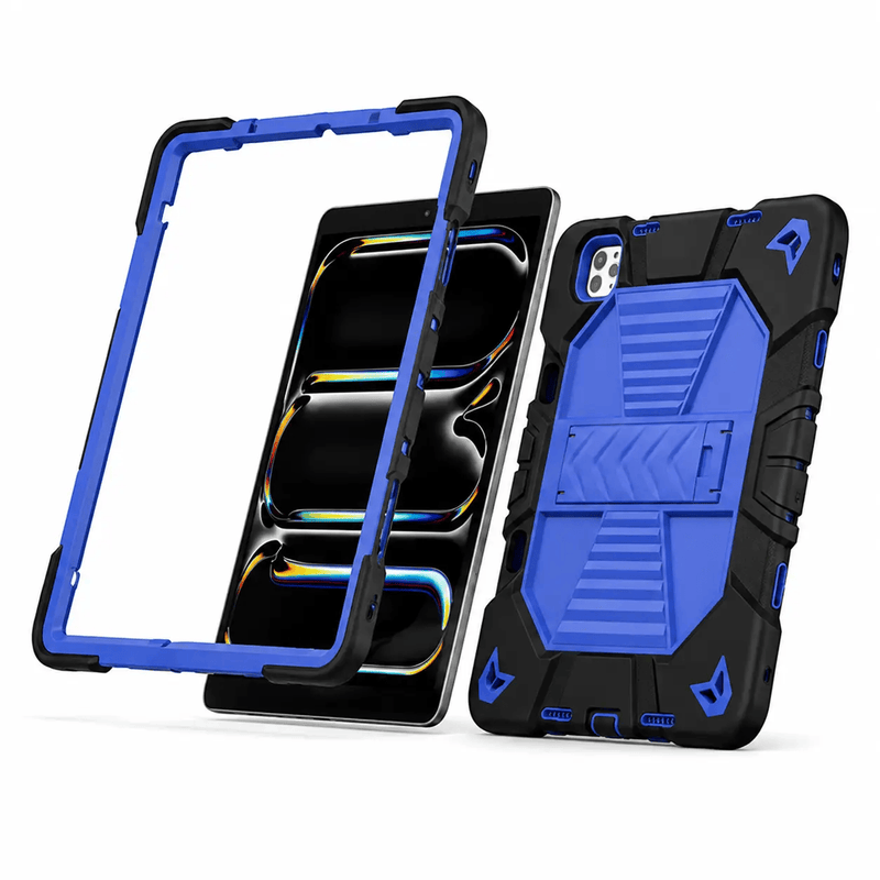 iPad Pro 13-Inch (M4) 2024 Rugged Shockproof Case with Kickstand (Blue) – view 4