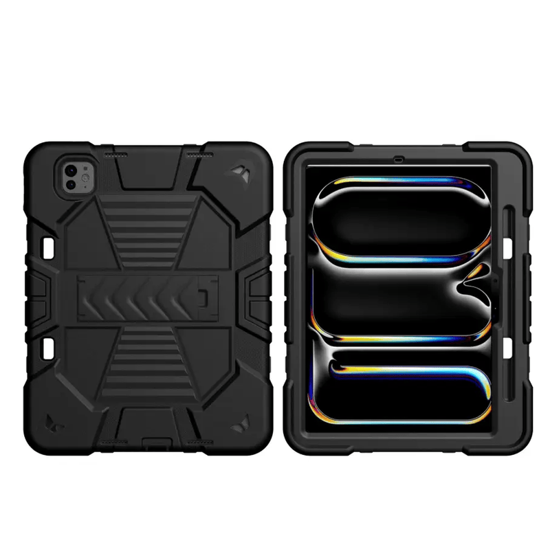 iPad Pro 11-Inch (M5) 2025 Rugged Shockproof Case with Kickstand (Black) – view 2