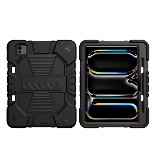 iPad Pro 11-Inch (M5) 2025 Rugged Shockproof Case with Kickstand (Black) – view 2