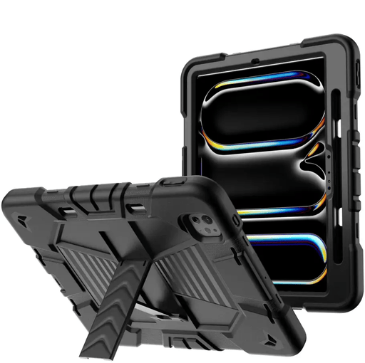 iPad Pro 13-Inch (M5) 2025 Rugged Shockproof Case with Kickstand (Black) – view 1