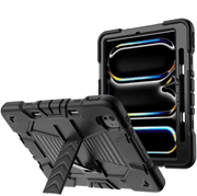 iPad Pro 13-Inch (M4) 2024 Rugged Shockproof Case with Kickstand (Black) – view 1