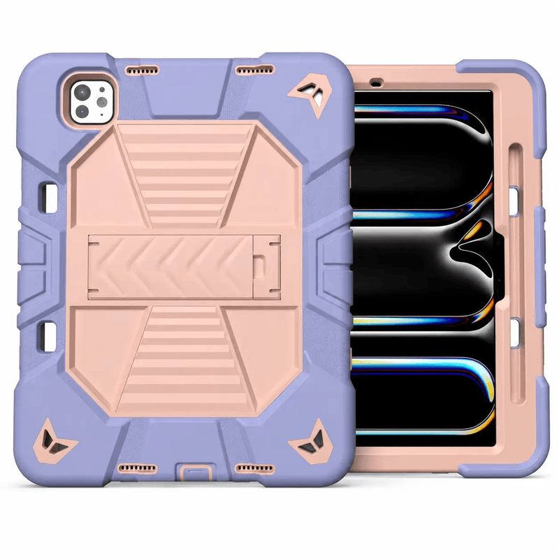 iPad Pro 11-Inch (M5) 2025 Rugged Shockproof Case with Kickstand (Pink) – view 1