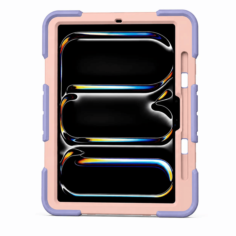 iPad Pro 11-Inch (M4) 2024 7th Gen Rugged Shockproof Case with Kickstand (Pink) – view 3