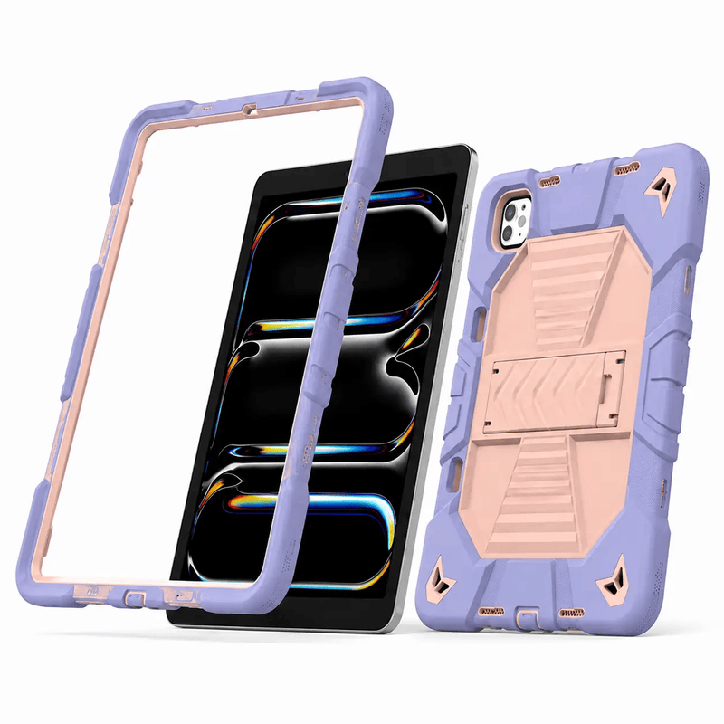 iPad Pro 11-Inch (M4) 2024 7th Gen Rugged Shockproof Case with Kickstand (Pink) – view 6