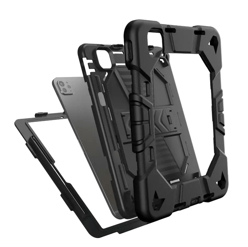 iPad Pro 13-Inch (M4) 2024 Rugged Shockproof Case with Kickstand (Black) – view 3