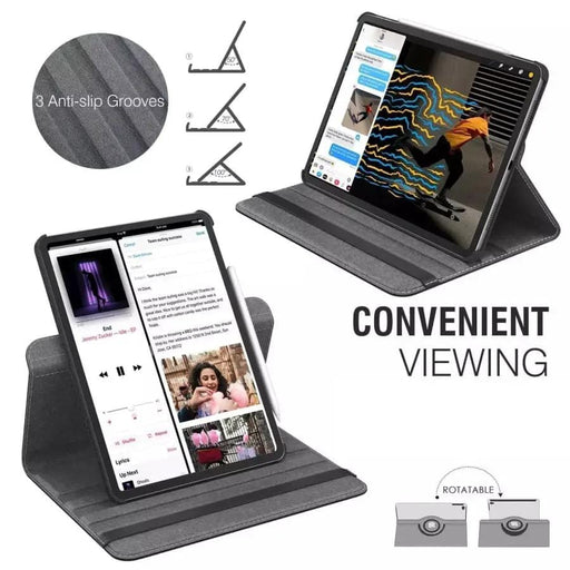 Synthetic Leather Cover for iPad Pro 12.9” - 3rd gen (2018) (Black) – view 2
