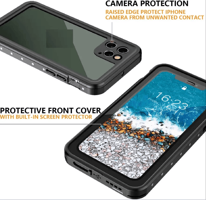 techplus iPhone 11 Pro Max Waterproof Case Redpepper Full Protective Cover Redpepper IPhone 11 Pro Max Waterproof Case