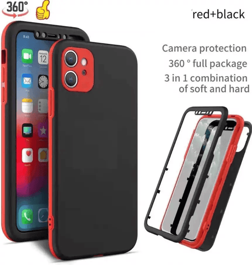 techplus iPhone 12 360 Degree Case – 3-Piece Full Body Protection Cover iPhone 12 360 Degree Full Body Protective Case