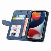 iPhone 12 Pro Max Flip Wallet Case Cowhide Dot Pattern – view 9