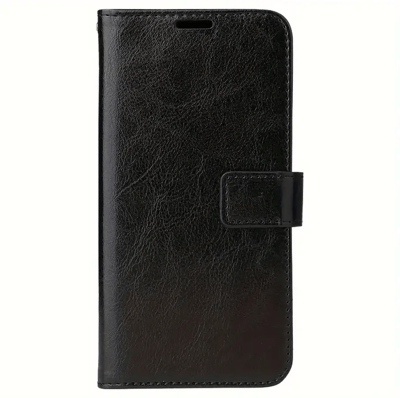 iPhone 12 Pro Max Flip PU Leather Wallet Case (Black) – view 5