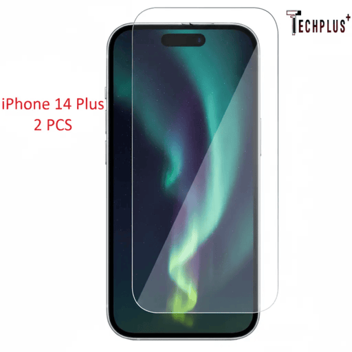 techplus iPhone 14 Plus Glass Screen Protector (2 pack) IPhone 14 Plus 9H Tempered Screen Protector 2 Pack