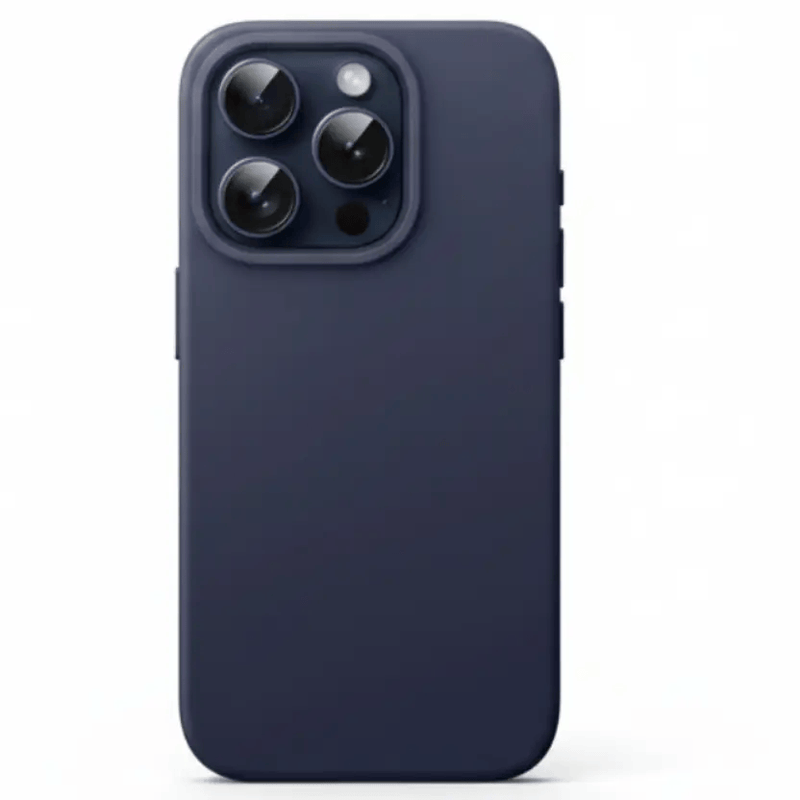 iPhone 15 Pro Max Silicone Case – Soft Protective Cover (Black, Blue, Red) – view 6