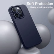 iPhone 15 Pro Max Silicone Case – Soft Protective Cover (Black, Blue, Red) – view 9