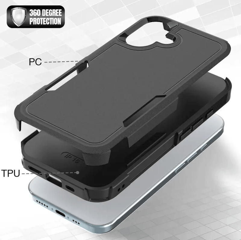 techplus Mobile Phone Case iPhone 16 Plus Dual Layer Armor Hard Case iPhone 16 Plus Dual Layer Armor Hard Case | NZ