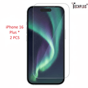 techplus iPhone 16 Plus Glass Screen Protector (2 pack) TechPlus iPhone 16 Plus Tempered Glass Screen Protector