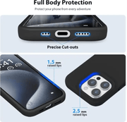 iPhone 16 Pro Max Silicone Case – Soft Protective Cover (Black, Blue, Red) – view 2
