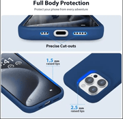 iPhone 16 Pro Max Silicone Case – Soft Protective Cover (Black, Blue, Red) – view 10