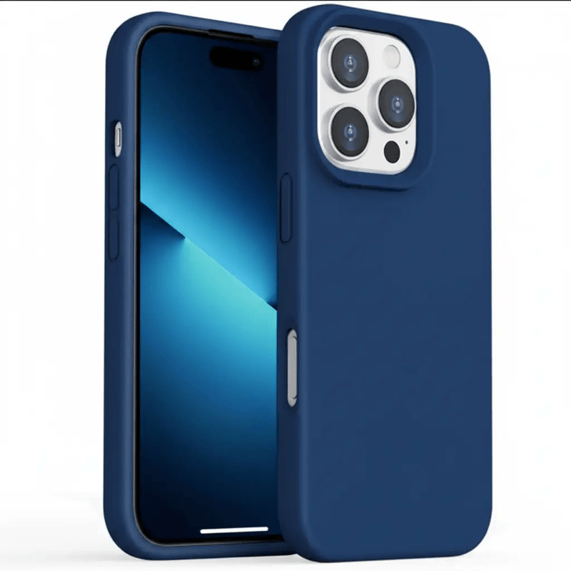 iPhone 16 Pro Silicone Case – Soft Protective Cover (Black, Blue, Red) – view 13