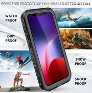 techplus Waterproof & Shockproof Case for iPhone 16 Pro – Clear Protective Cover iPhone 16 Pro Waterproof Shockproof Case