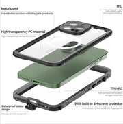 Waterproof & Shockproof Case for iPhone 16 Pro Max – Clear Protective Cover – view 1