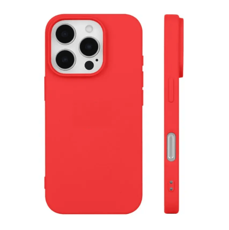 iPhone 16 Pro Max Silicone Case – Soft Protective Cover (Black, Blue, Red) – view 1