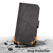 iPhone 11 Flip Wallet Case Cowhide Finish Dot Pattern – 3 Card Slot & Back Magnet Closure – view 9