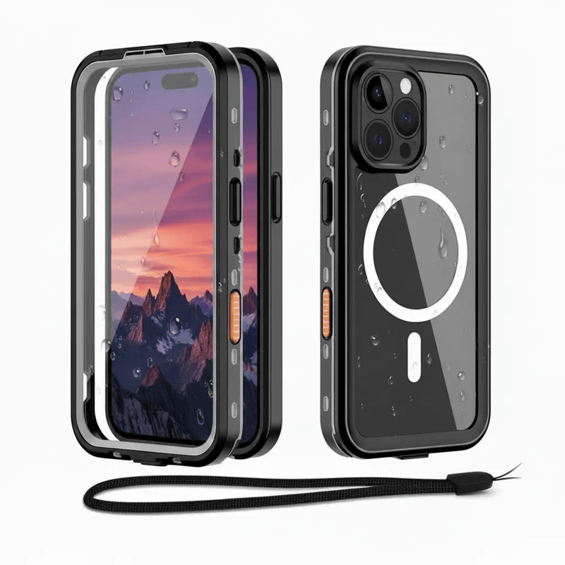 techplus Redpepper Waterproof MagSafe Case for iPhone 17 | Shockproof Cover TechPlus Waterproof MagSafe Case for iPhone 17