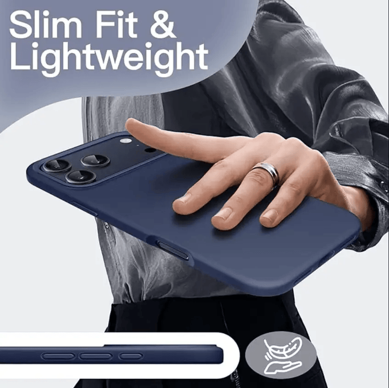iPhone 17 Pro Max Navy Blue Silicone Case – Soft Protective Cover – view 5
