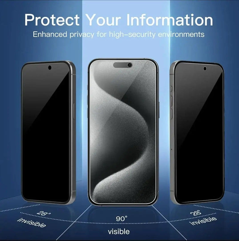 techplus iPhone 15 Plus Privacy Tempered Glass Screen Protector 2 Pack 9H Anti Spy 2 5D iPhone 15 Plus Privacy Screen Protector 2 Pack 9H
