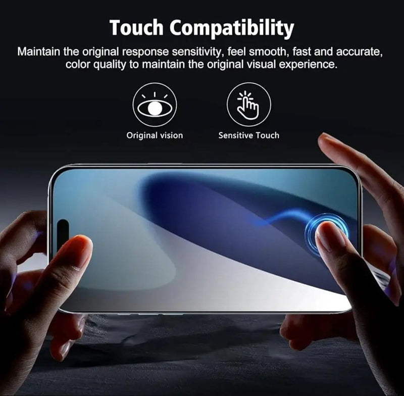 techplus IPhone 14 Pro Privacy Tempered Glass Screen Protector 2 Pack 9H IPhone 14 Pro Privacy Screen Protector 2 Pack