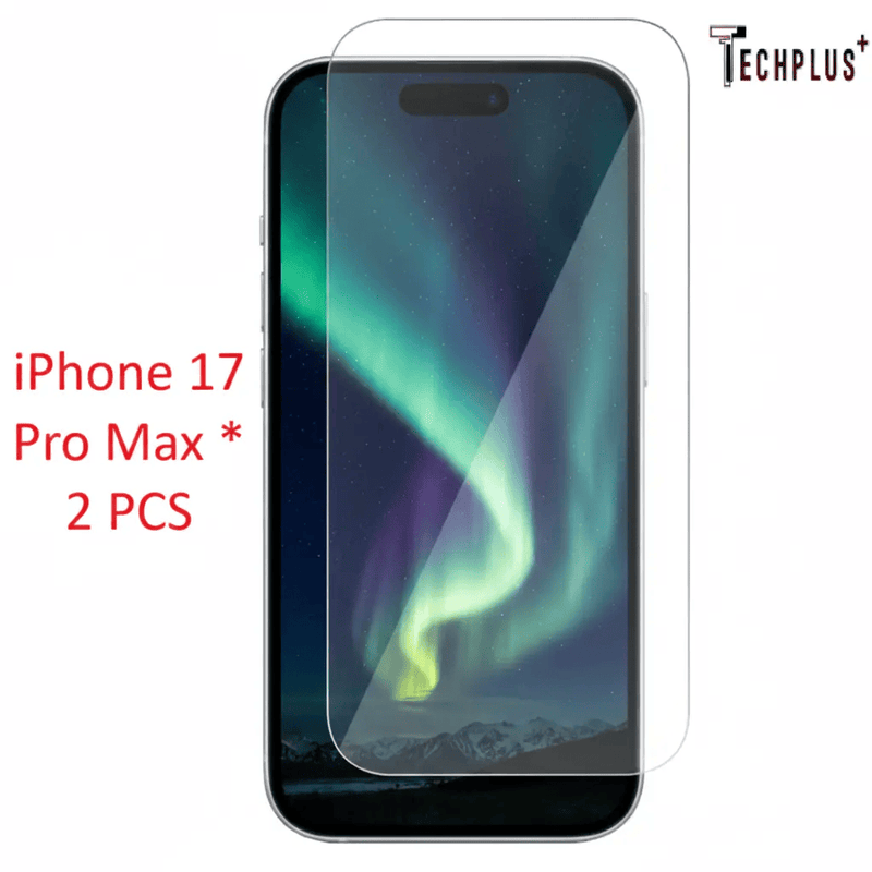 techplus iPhone 17 Pro Max Glass Screen Protector (2 pack) iPhone 17 Pro Max Tempered Glass Screen Protectors 2pc