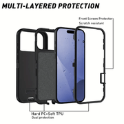 techplus Mobile Phone Case iPhone 17 Pro Max Triple Layer Armor Hard Case iPhone 17 Pro Max Triple Layer Armor Hard Case | NZ