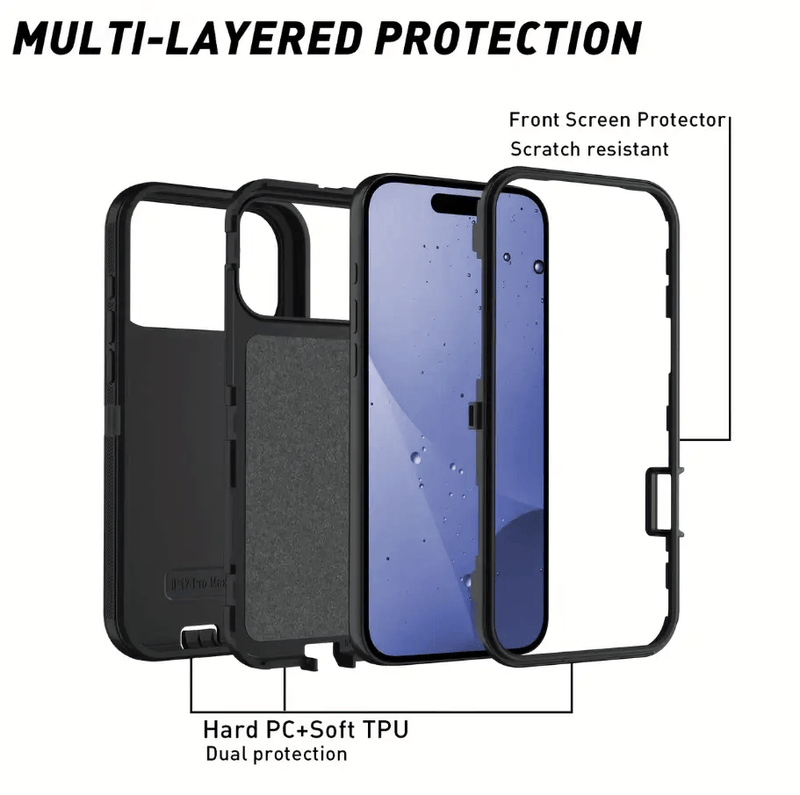 techplus Mobile Phone Case iPhone 17 Pro Max Triple Layer Armor Hard Case iPhone 17 Pro Max Triple Layer Armor Hard Case | NZ