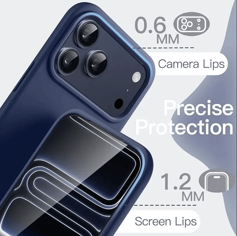 iPhone 17 Pro Max Navy Blue Silicone Case – Soft Protective Cover – view 3