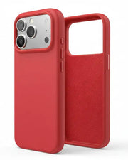 techplus iPhone 17 Pro Red Silicone Case – Soft Protective Cover iPhone 17 Pro Red Silicone Case – Soft Protective Cover | NZ