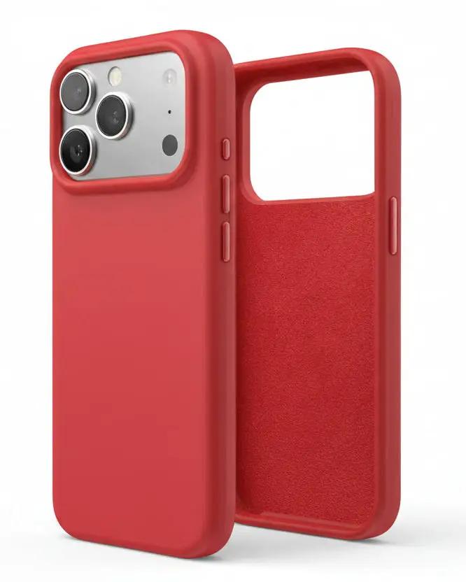 techplus iPhone 17 Pro Red Silicone Case – Soft Protective Cover iPhone 17 Pro Red Silicone Case – Soft Protective Cover | NZ