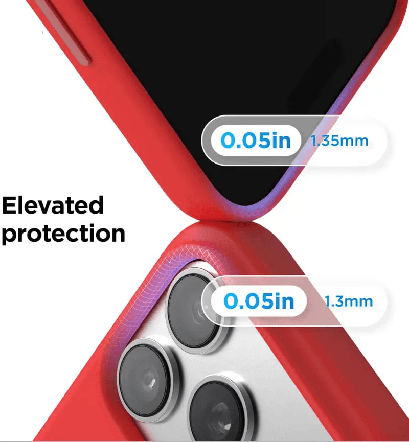 techplus iPhone 17 Pro Red Silicone Case – Soft Protective Cover iPhone 17 Pro Red Silicone Case – Soft Protective Cover | NZ