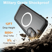 techplus Redpepper Waterproof MagSafe Case for iPhone 17 | Shockproof Cover TechPlus Waterproof MagSafe Case for iPhone 17