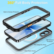 techplus Redpepper Waterproof MagSafe Case for iPhone 17 | Shockproof Cover TechPlus Waterproof MagSafe Case for iPhone 17