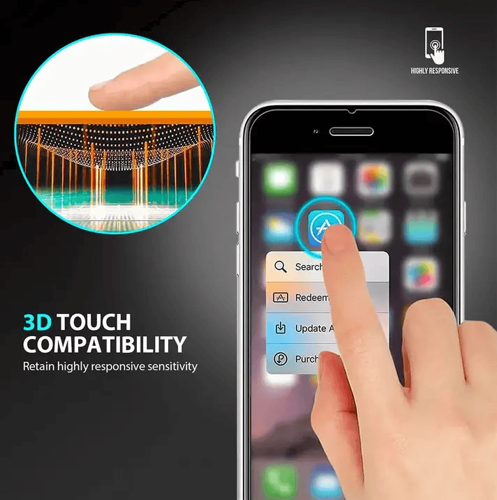 techplus iPhone SE Glass Screen Protector Premium Tempered Glass Screen Protector for iPhone SE