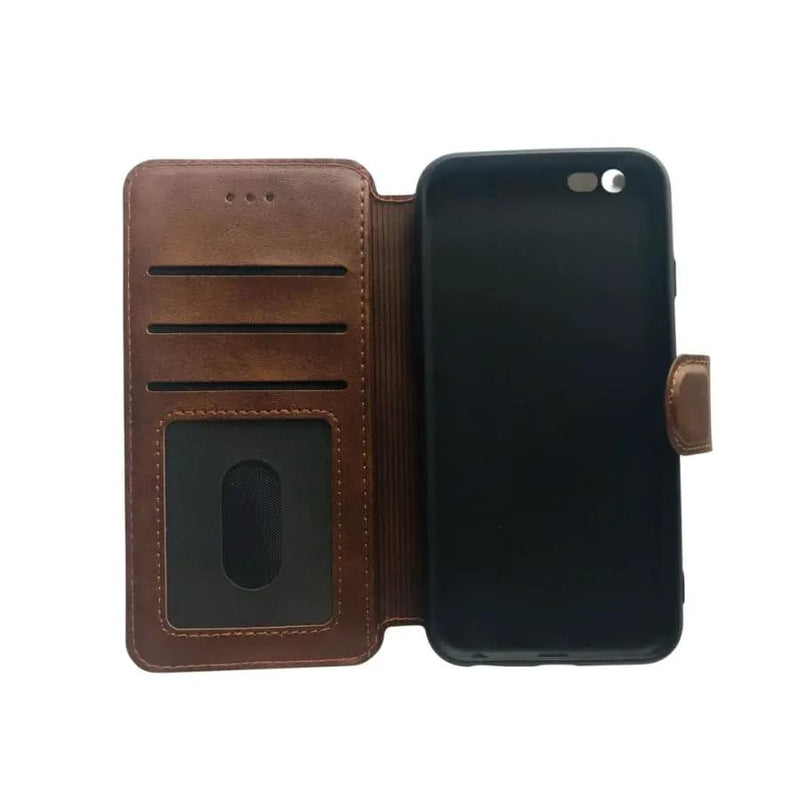 Synthetic Leather Flip Case for iPhone 6/6s Flip (Brown) – view 2