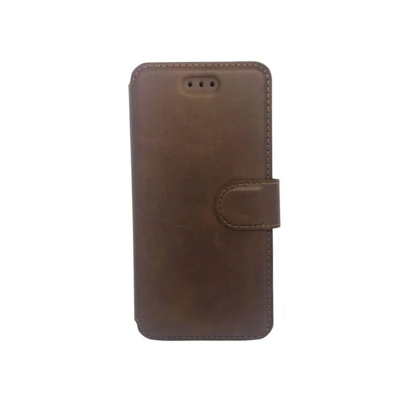 Synthetic Leather Flip Case for iPhone 6/6s Flip (Brown) – view 1