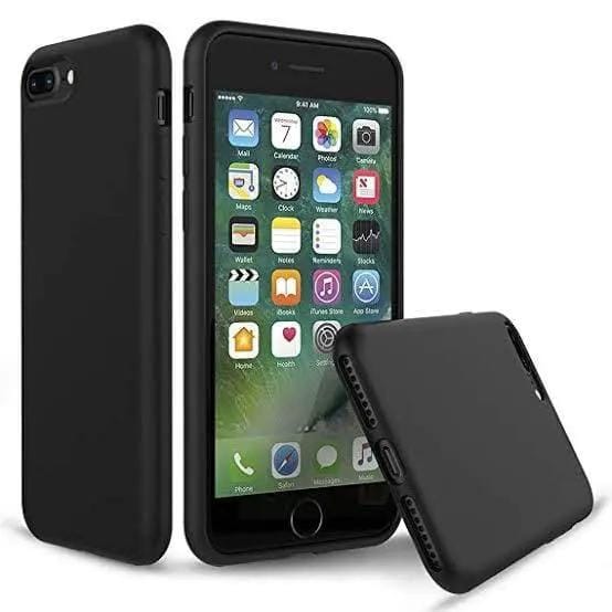 9eight5 Phone cases Silicone Case for iPhone 7 Plus / 8 Plus (Black) Silicone Case for iPhone 7 Plus / 8 Plus (Black)