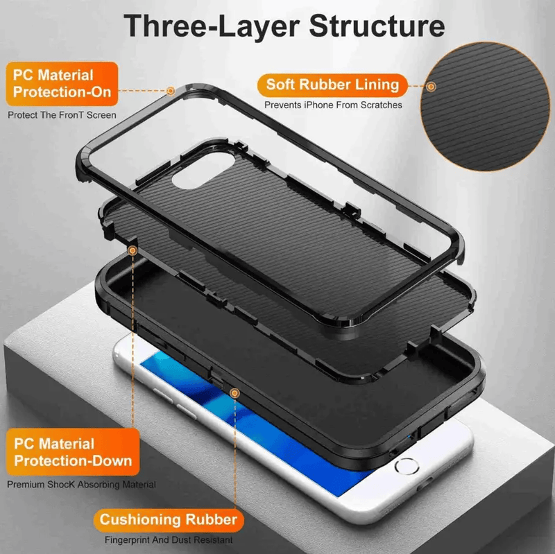 techplus Mobile Phone Case IPhone 8 Plus Triple Layer Armor Hard Case IPhone 8 Plus Triple Layer Armor Hard Case | NZ