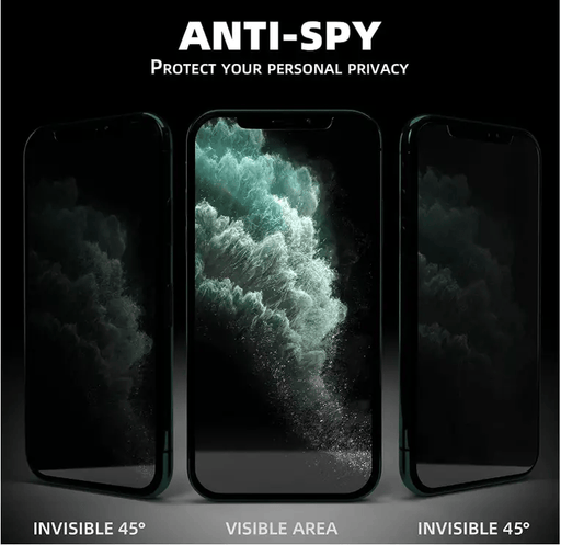 iPhone 6 / 7 / 8 Plus Privacy Tempered Glass Screen Protector – 9H Anti-Spy – view 3