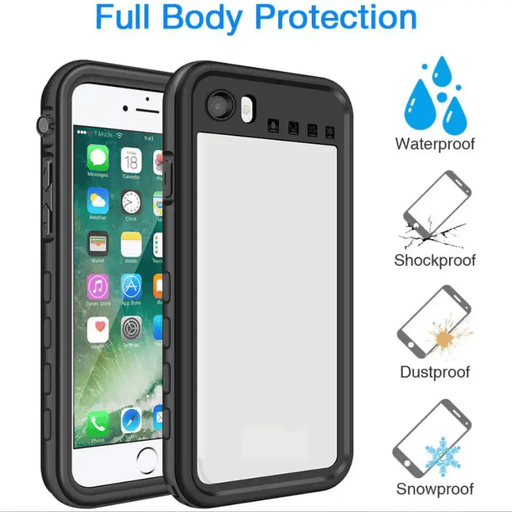 techplus Redpepper Waterproof Case for iPhone SE Black TechPlus Redpepper IPhone SE Waterproof Case Black